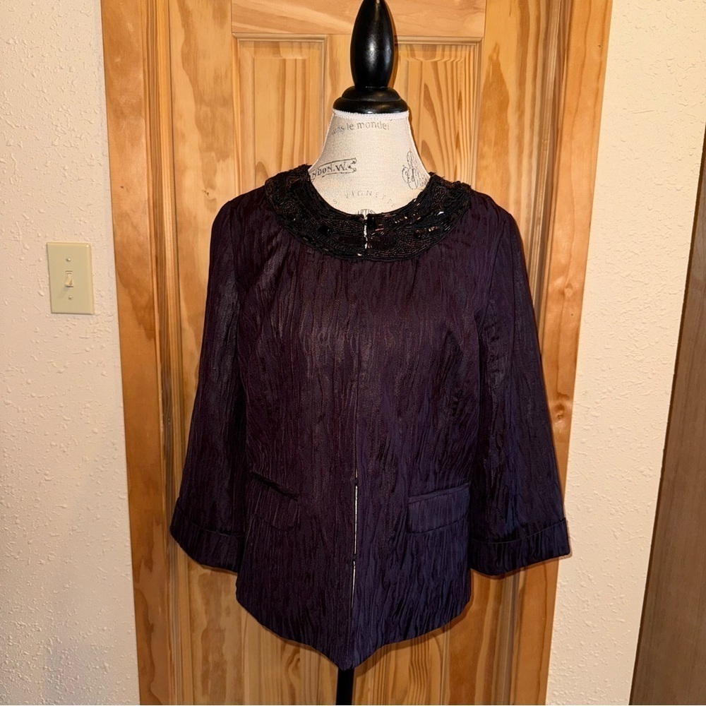 New with Tag Chico’s Luminous Lustre Lareana Three Quarter Sleeve Jacket